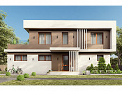 Двухэтажный дом из газобетона 9х15 проект Велена